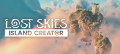 Striscione promozionale di Lost Skies: Island Creator, che mostra isole celesti fluttuanti e antiche rovine sospese sopra le nuvole (Fonte immagine: Bossa Studios via Steam)