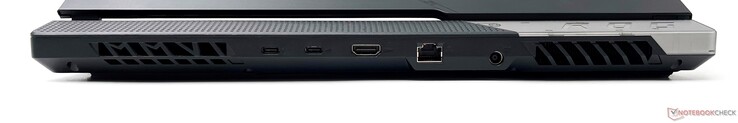 Posteriore: Thunderbolt 4, USB 3.2 Gen2 Type-C, HDMI 2.1-out, 2.5G Ethernet, DC-in