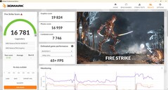 3DMark Fire Strike in modalità batteria