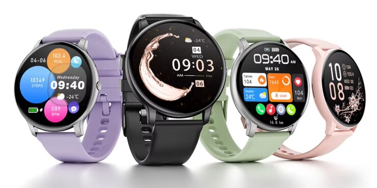 Non sono disponibili molte watch face - la maggior parte sono molto colorate e disordinate (fonte: screenshot Aliexpress)
