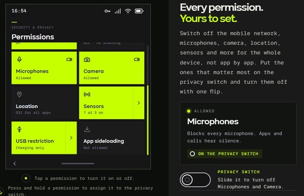 BraxOS è basato su Android, ma offre numerose funzionalità per la privacy.
