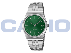 Il Casio MTB145DC-3AV (nella foto) ha un quadrante verde pulito, ma vivace. (Fonte: Casio - modifica)