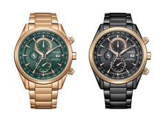 Da sinistra a destra: Citizen Eco-Drive AT8263-87X e AT8268-83E, entrambi raffigurati su uno sfondo bianco. (Fonte immagine: @plus9time su Instagram)