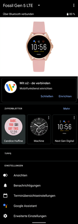 Impostazione (app Wear OS)