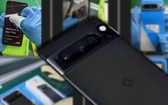 Sono trapelati altri scatti dal vivo del Google Pixel 8 Pro, apparentemente provenienti dalla linea di produzione. (Fonte: Pretend Studio - modifica)