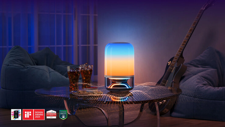 La lampada da tavolo Govee 2 Pro x Sound di JBL (fonte: Govee)