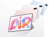 Il MatePad Air 2026 è in vendita a partire da 799 € nell’Unione Europea. Nell’immagine: una foto promozionale che mostra i diversi colori disponibili e l’accessorio tastiera.