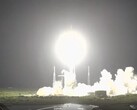 Immagine del razzo Falcon 9 al momento del lancio (Fonte: NASA; ritagliata)
