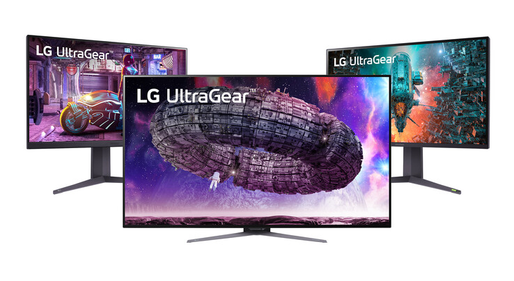 La nuova serie LG UltraGear insieme. (Fonte: LG)