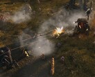 Un'immagine che mostra diversi mech in Iron Harvest, attualmente in vendita su Steam.