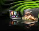 Immagine promozionale di computer portatili con GPU della serie RTX 50. (Fonte: Nvidia)
