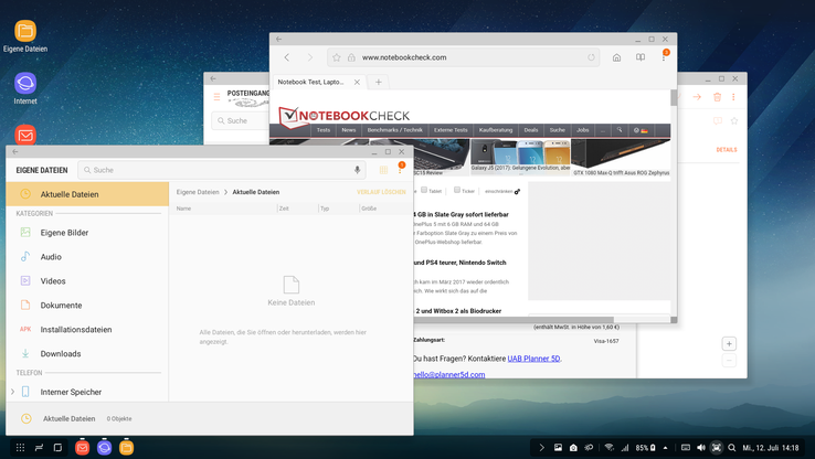 Samsung DeX: Multitasking looks good