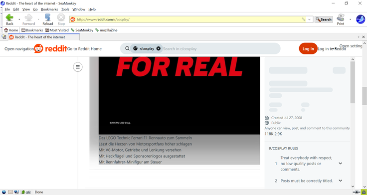 Versione 2.53.22: i pulsanti di Reddit e i post con più immagini hanno un aspetto terribile (Fonte immagine: Screenshot - Notebookcheck)
