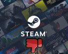 Sfondo di Steam con simbolo del pollice in giù sotto (Fonte immagine: Valve con modifiche)