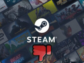 Sfondo di Steam con simbolo del pollice in giù sotto (Fonte immagine: Valve con modifiche)