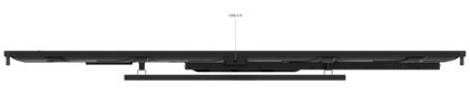Lenovo ThinkVision T85 - Porte in alto. (Fonte immagine: Lenovo)