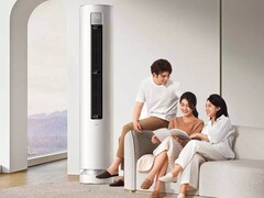 Il condizionatore verticale Xiaomi Soft Wind da 3 CV può essere controllato con i comandi vocali Xiao AI. (Fonte: Xiaomi)