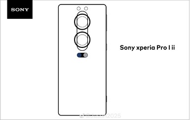 Presunto disegno della linea dell'Xperia PRO-I II. (Fonte: Weibo)