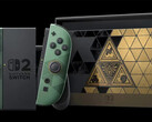 Nella foto, la console Switch 2 in edizione limitata "The Legend of Zelda: Ocarina of Time"