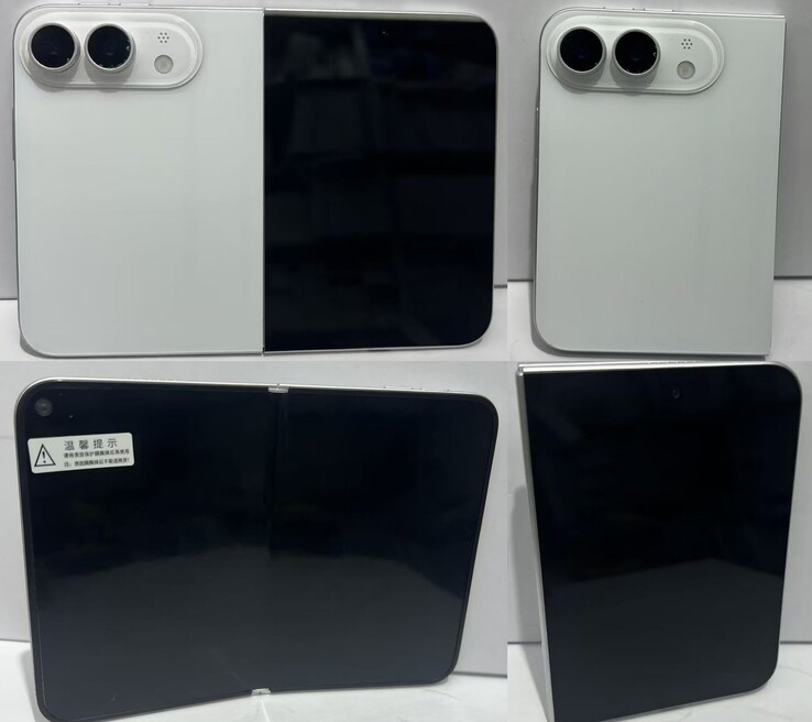 Un modello trapelato dell’iPhone Ultra nella variante di colore bianco.