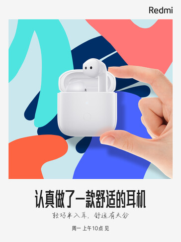 Redmi rilascia un primo teaser delle Buds 3. (Fonte: Redmi via Weibo)