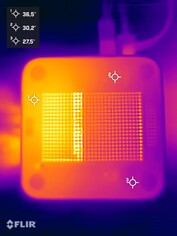 Test di stress di Asus ExpertCenter PN54 (lato inferiore)