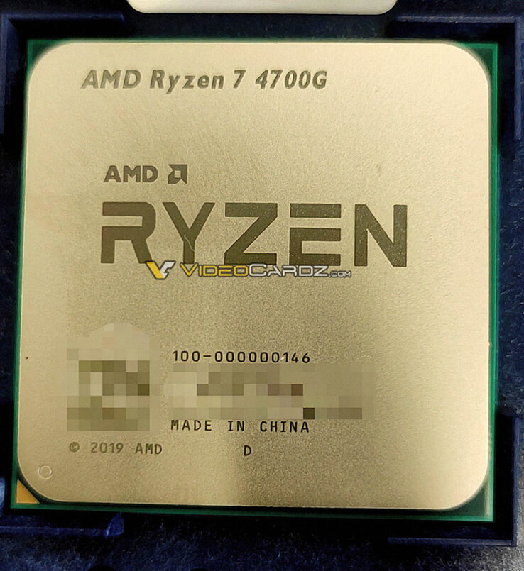 Ryzen 7 4700G, lancio più vicino del previsto? (Image Source: Videocardz)