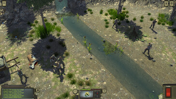 Un'immagine che mostra una battaglia in Atom RPG: gioco indie post-apocalittico.