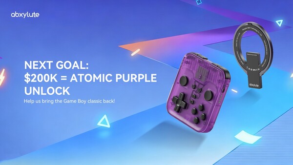 Abxylute rilascerà il controller mobile M4 Snap-On in Atomic Purple se riceverà 200.000 dollari di donazioni. (Fonte: Abxylute)