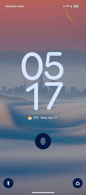 Modifiche alla lockscreen di At a Glance (Fonte: 9to5Google)