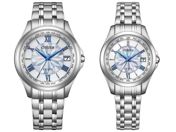 Gli orologi Citizen CB1080-52W (a sinistra) e EC1120-59W (a destra)