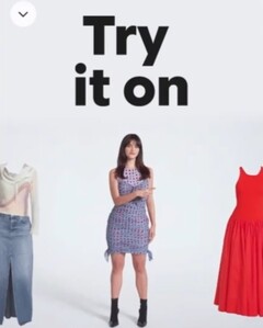 Gli utenti possono ora provare i vestiti con l&#039;aiuto dell&#039;AI e di Google Shopping. Immagine promozionale. (Fonte immagine: Google)