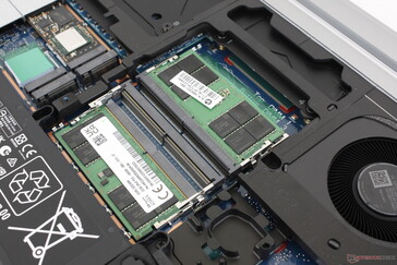 4 slot SODIMM. La velocità della RAM è limitata a 4800 MHz