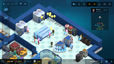 Un'immagine che mostra il gameplay di Megaquarium. (Fonte: Steam)