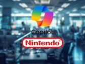 Office con i loghi di Microsoft Copilot e Nintendo