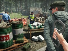 Un'immagine che mostra gli agenti e un autista in Contraband Police. (Fonte: Steam)
