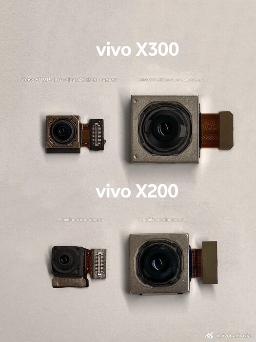 La serie Vivo X300 beneficerà di una fotocamera più grande sul davanti