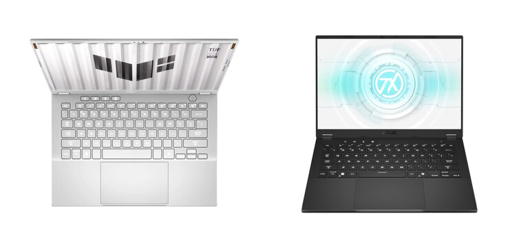 Il TUF Gaming A14 nei due colori di lancio. (Fonte: Asus)