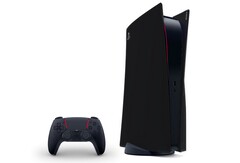 Una PS5 in colorazione nera-rossa realizzata da un fan su Reddit (Image source: Reddit - u/rekrap13)