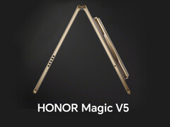 Il Honor Magic V5 può essere sottile, ma il suo alloggiamento per la fotocamera aggiungerà molto ingombro. (Fonte immagine: Honor - modificato)