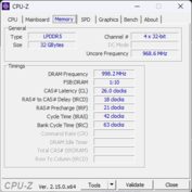CPU-Z Memoria