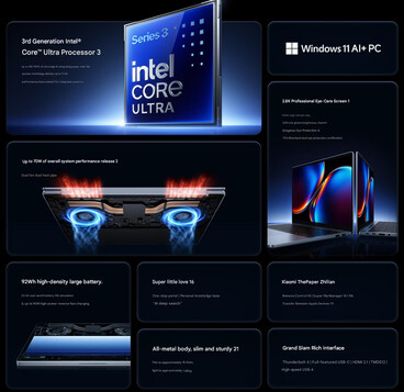 Specifiche principali del Redmi Book Pro 14 2026 (traduzione automatica)