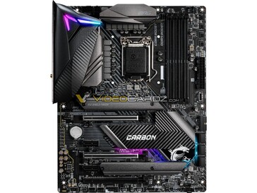 MPG Z490 GAMING CARBON (Image Source: Videocardz)