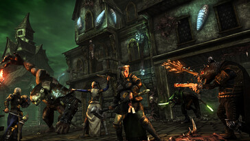 Un'immagine che mostra una battaglia in Mordheim: La Città dei Dannati.