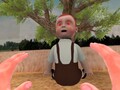 Il gioco VR Red Light, Green Light è giocato sotto l'occhio vigile di questa bambola spaventosa. (Fonte: UploadVR)