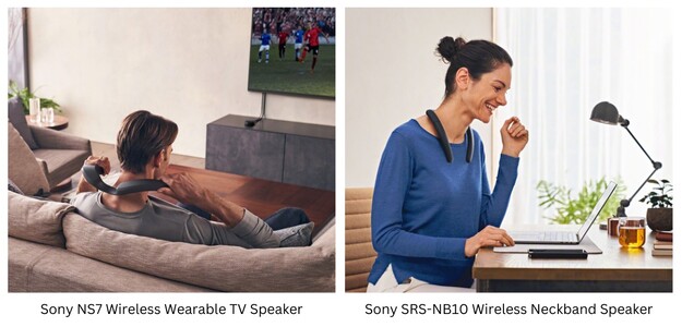 Sony posiziona i suoi altoparlanti indossabili per film, TV e lavoro da casa piuttosto che per il gioco (Fonte: Sony - a cura)