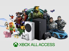 Striscione Xbox All Access con le console Xbox mostrate