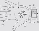 Il nuovo concetto di orologio-proiettore. (Fonte: Samsung via USPTO)