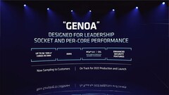 Una presunta slide di AMD trapelata per Genova. (Fonte: ComputerBase)