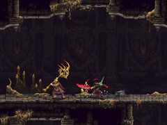 Un'immagine che raffigura il Penitente e un nemico in Blasphemous 2.